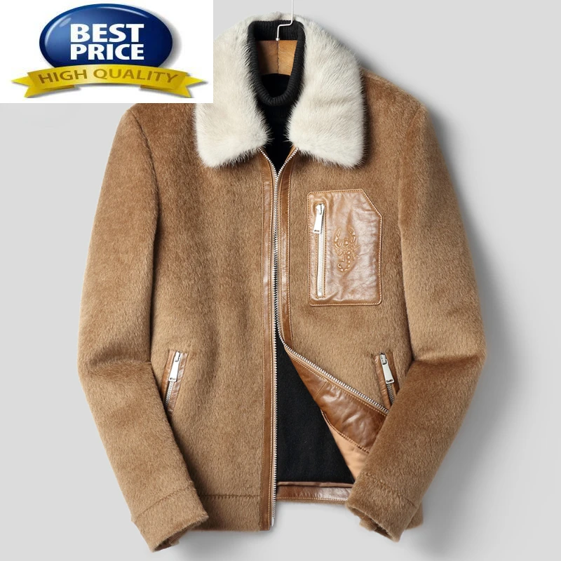 Woolen 2023 New Jacket Men Short Non-cashmere Coat Men's Mink Fur Collar Winter Thicken Medium Woolen Coat Chaqueta Hombre FCY
Woolen 2023 New Jacket Men Short Non-cashmere Coat Men's Mink Fur Collar Winter Thicken Medium Woolen Coat Chaqueta Hombre FCY