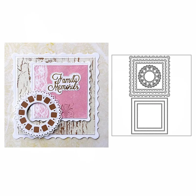 2022 Lace Round Frame Card Base Set Metal Cutting Dies Stencils For DIY Scrapbooking Photo Album Decorative DIY Paper Cards
2022 Lace Round Frame Card Base Set Metal Cutting Dies Stencils For DIY Scrapbooking Photo Album Decorative DIY Paper Cards