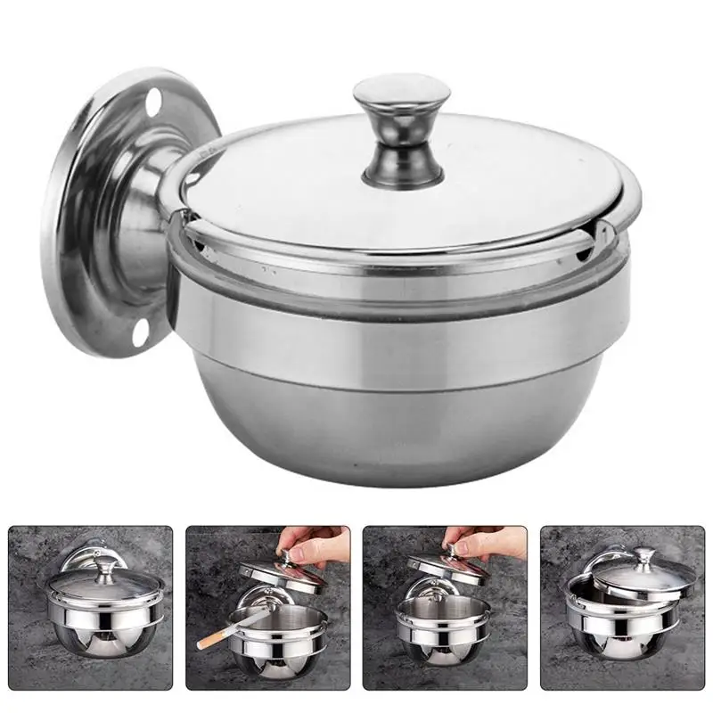Wall Hanging Ashtray Dining Table Round Rotating Cigarette Ash Tray Hotel Decoration With Lid Stainless Steel Ashtray 11x9x9cm
Wall Hanging Ashtray Dining Table Round Rotating Cigarette Ash Tray Hotel Decoration With Lid Stainless Steel Ashtray 11x9x9cm