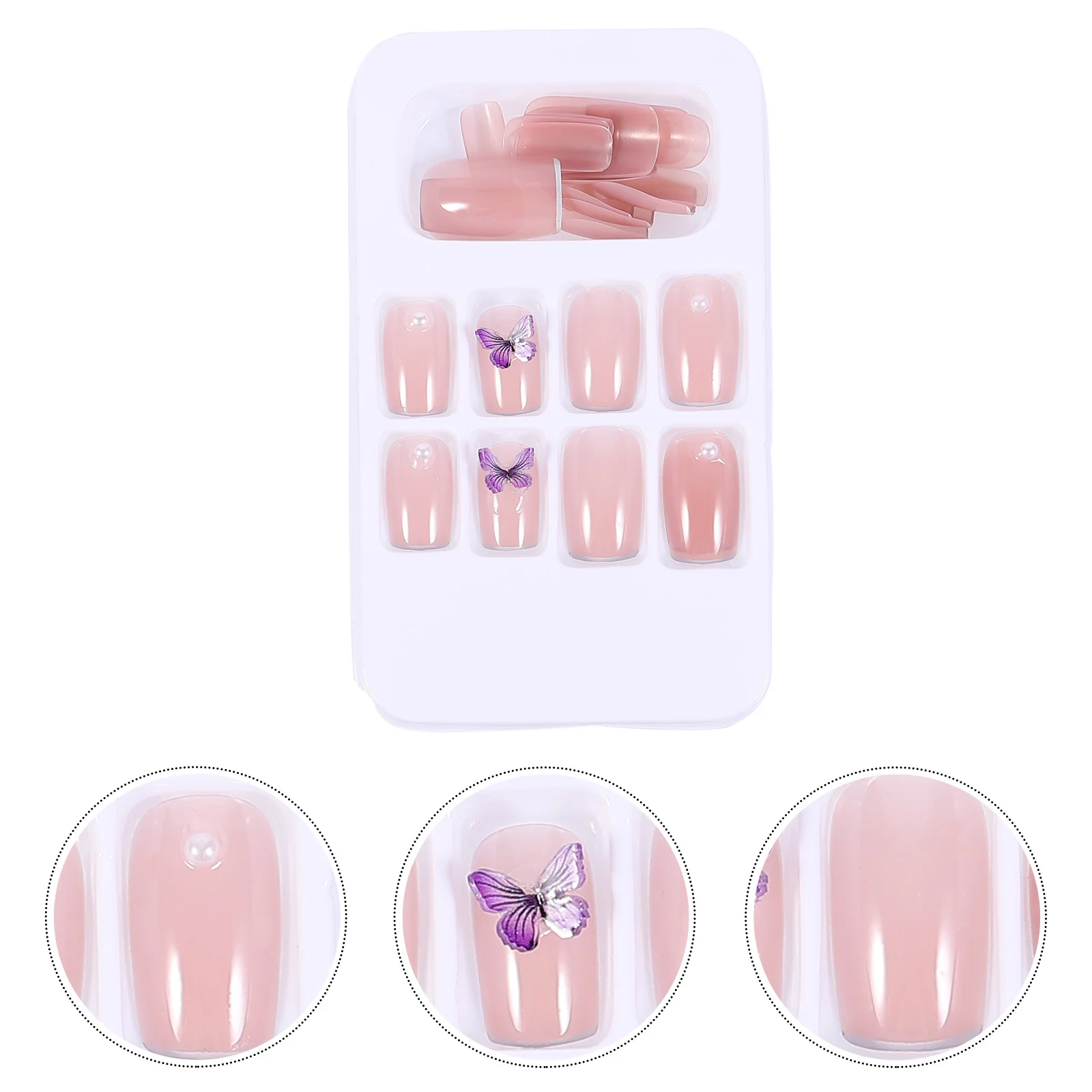 Nails Fake False Toe Press Nail Beaded Short Stick Artificial Nude Color Fingernails Glue Press on nails 
Nails Fake False Toe Press Nail Beaded Short Stick Artificial Nude Color Fingernails Glue Press on nails
