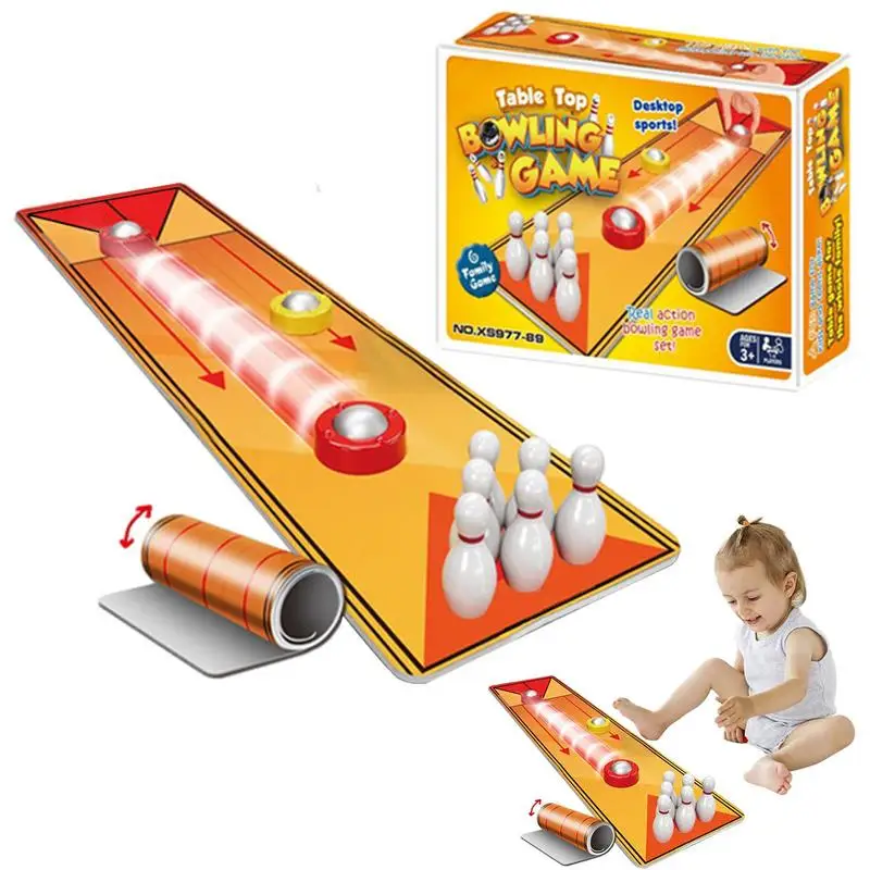 

Table Top Bowling Game For Kids Bowling Table Interactive Game Toy Miniature Sports Small Bowling Game Mini Bowling Table Set