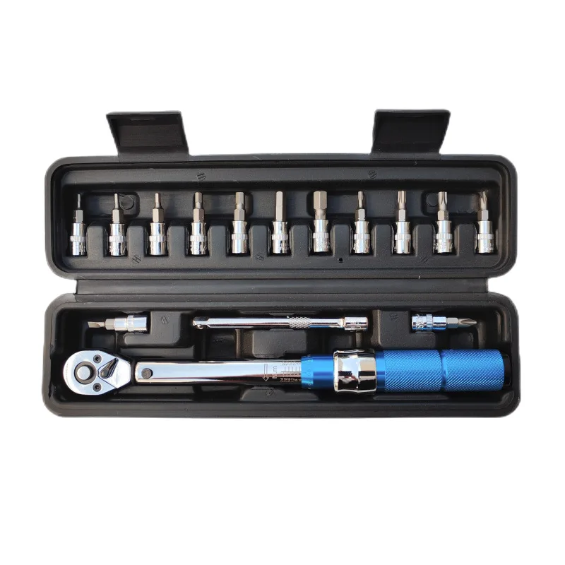 15pcs 2-24Nm Ratchet Torque Wrench 1/4 With Bit Socket Set Home Bike Auto Repairing Hand Tool Box
15pcs 2-24Nm Ratchet Torque Wrench 1/4 With Bit Socket Set Home Bike Auto Repairing Hand Tool Box