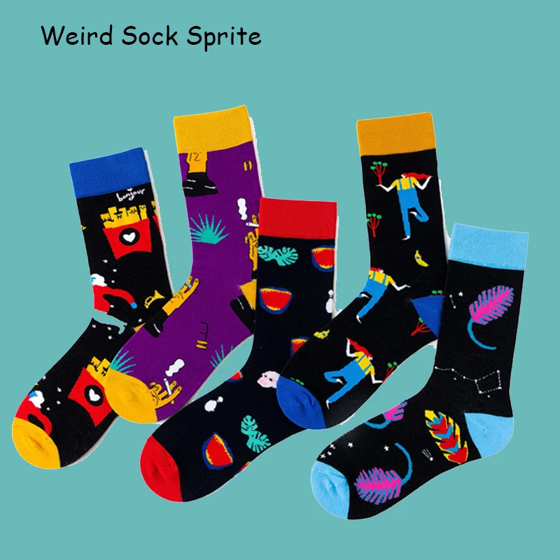 Medium tube socks Men and women couple tide socks Color feather fries Personalized street style socks wholesale
Medium tube socks Men and women couple tide socks Color feather fries Personalized street style socks wholesale