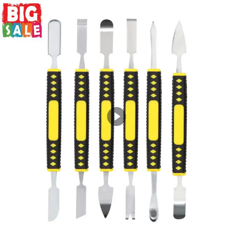 6pcs Universal Mobile Phone Repair Opening Tool Mini Metal Spudger Kit For Phone Laptop Electronic Screen Repair Tool Pry Bar
6pcs Universal Mobile Phone Repair Opening Tool Mini Metal Spudger Kit For Phone Laptop Electronic Screen Repair Tool Pry Bar