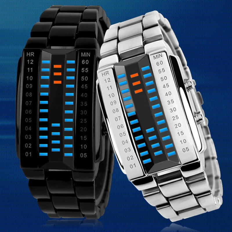 New Fashion Binary Led Watch Women Men Sports Watches Multifunctional Electronic Bracelet Watches Couple Watch Reloj Mujer 2022
New Fashion Binary Led Watch Women Men Sports Watches Multifunctional Electronic Bracelet Watches Couple Watch Reloj Mujer 2022