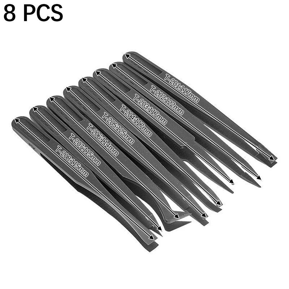 8 PCS Electronic Tweezers Anti-Static Anti Magnetic Carbon Fiber Precision Tweezers Industrial Repair Curved Tool Hand Tools
8 PCS Electronic Tweezers Anti-Static Anti Magnetic Carbon Fiber Precision Tweezers Industrial Repair Curved Tool Hand Tools