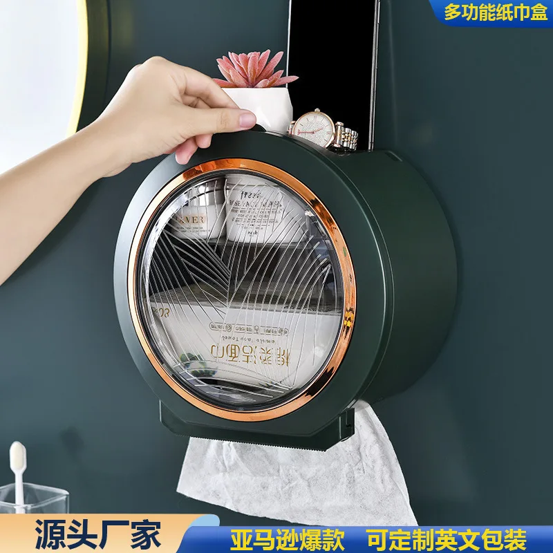 Toilet Paper Holder Bathroom Wall Mounted Toilet Paper Roll Holder Plastic Storage Box for Toilet Paper
Toilet Paper Holder Bathroom Wall Mounted Toilet Paper Roll Holder Plastic Storage Box for Toilet Paper
