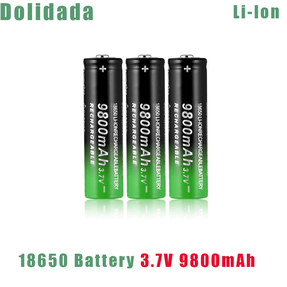 18650 Battery 3.7V 9800mAh Rechargeable Li-ion Battery for LED High Quality Torch Lithium Battery Power Tool Parts
18650 Battery 3.7V 9800mAh Rechargeable Li-ion Battery for LED High Quality Torch Lithium Battery Power Tool Parts