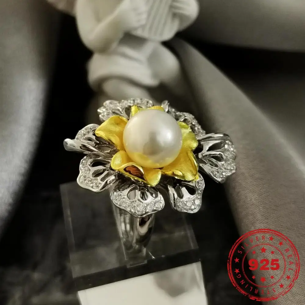HOYON Advanced Handmade Custom Pearl Pendant Jewelry Set Flower Necklace Lace Separation Ring S925 Silver Jewelry
HOYON Advanced Handmade Custom Pearl Pendant Jewelry Set Flower Necklace Lace Separation Ring S925 Silver Jewelry