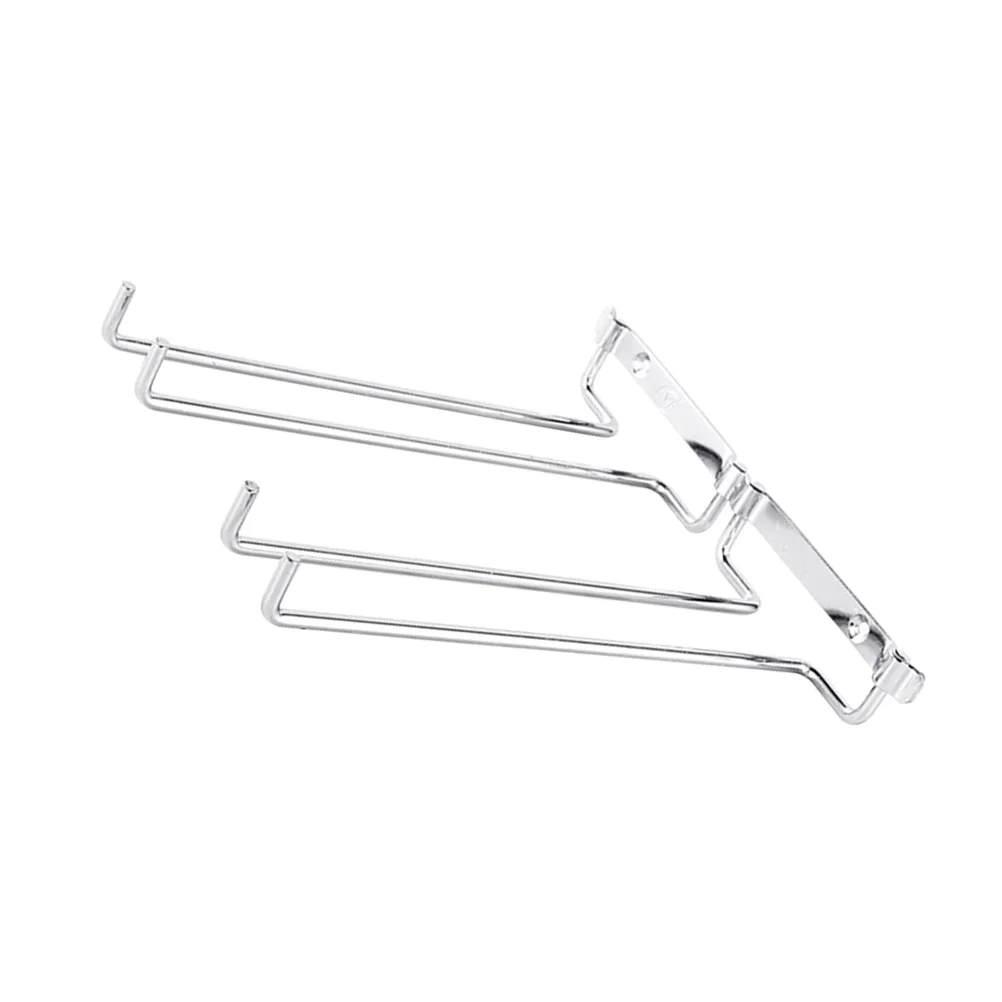 Glasses Hanger Double Rows Cup Shelf Iron Goblet Holder Frame Hanging Upside Down Cup Rack Display Shelf (Silver)
Glasses Hanger Double Rows Cup Shelf Iron Goblet Holder Frame Hanging Upside Down Cup Rack Display Shelf (Silver)