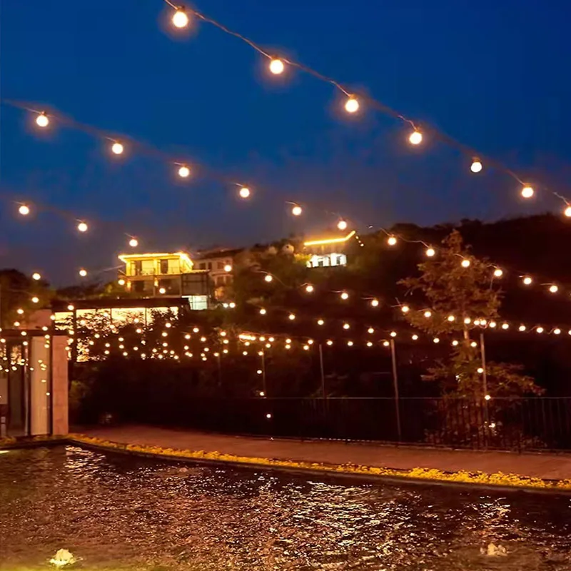 10M Patio String Light Outdoor Garland Lights Globe Bulb Fairy String Light New Year Party Garden Patio Garlands Decorate 38 LED
10M Patio String Light Outdoor Garland Lights Globe Bulb Fairy String Light New Year Party Garden Patio Garlands Decorate 38 LED