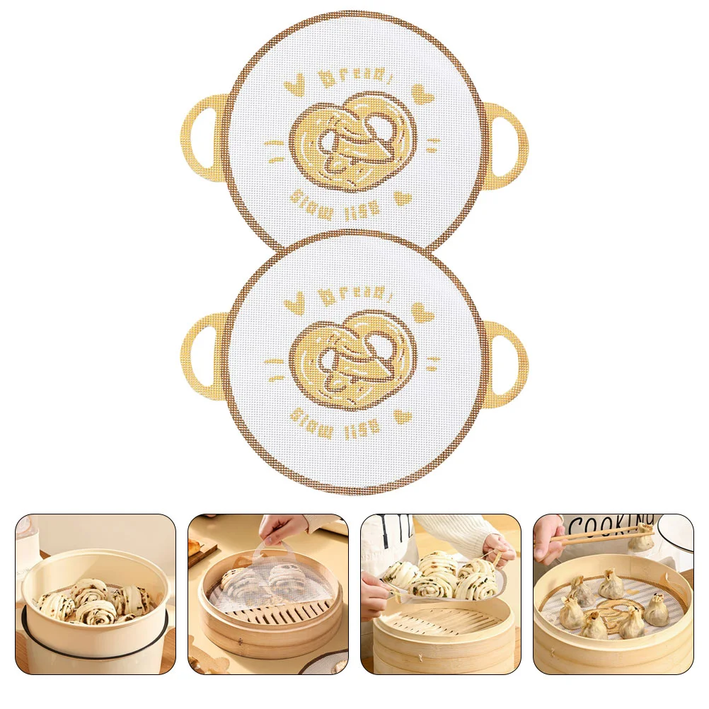 2 Pcs Paper Steaming Pads Rice Steamer Liners Silicone Dehydrator Sheets Air Fryer Basket Kitchen Dumpling Reusable
2 Pcs Paper Steaming Pads Rice Steamer Liners Silicone Dehydrator Sheets Air Fryer Basket Kitchen Dumpling Reusable