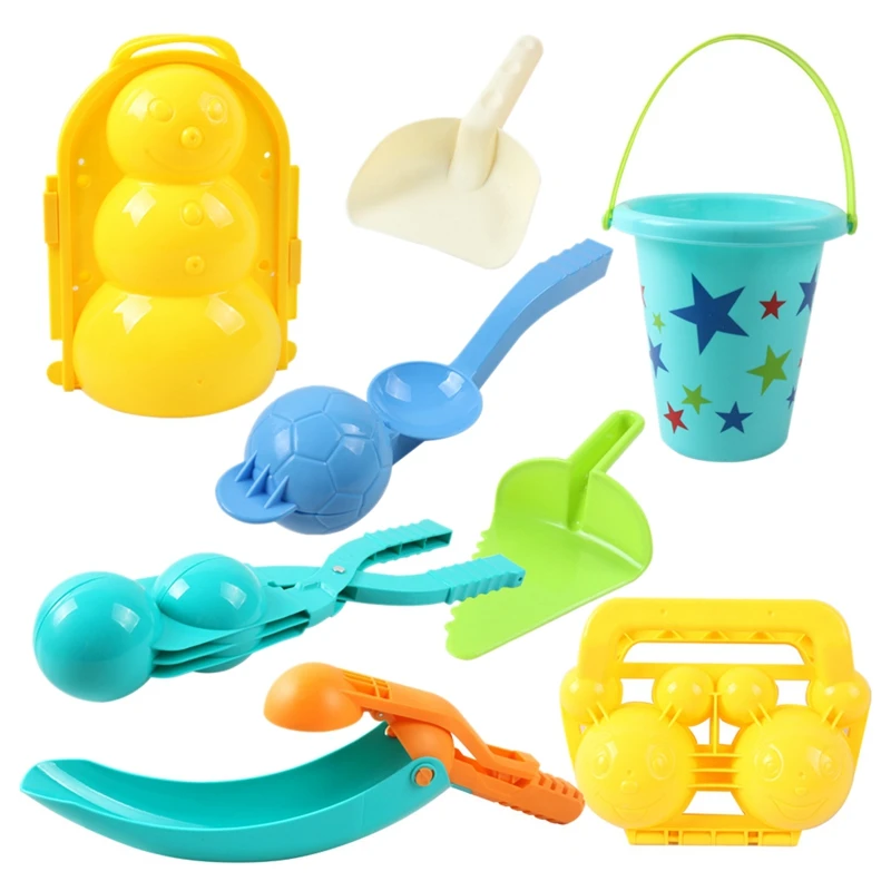 8Pcs Snowball Maker Toys With Gift Box-Snowball Making Tool With Handle For Kids Outdoor Activities Children's Snow Game 
8Pcs Snowball Maker Toys With Gift Box-Snowball Making Tool With Handle For Kids Outdoor Activities Children's Snow Game