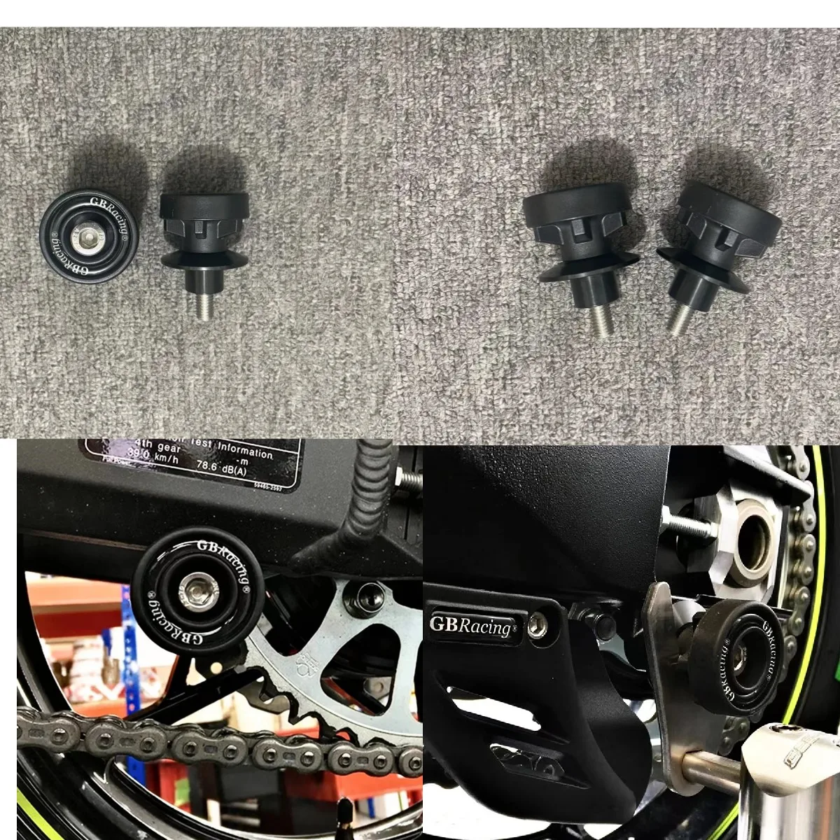 

ZX4R ZX25R Swingarm Spools Slider For Kawasaki Ninja ZX-4R ZX-4RR ZX-25R 2020-2024 ZX400 R RR Rear Stand Support Screw M8