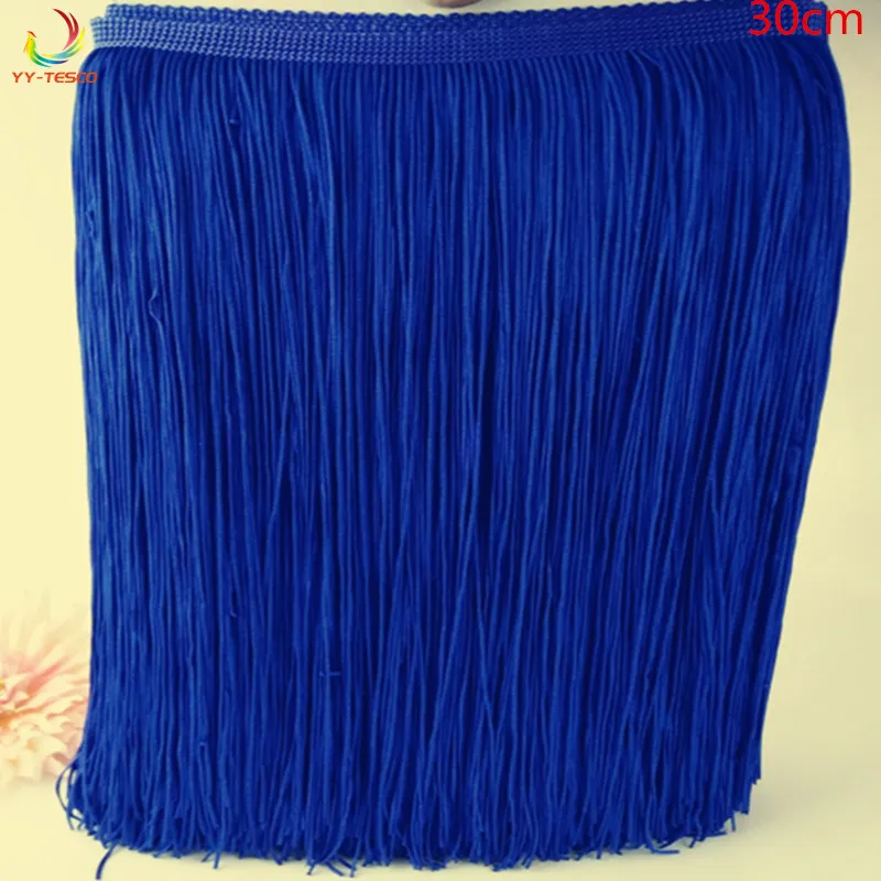10 M/lot 15-100CM Long Polyester Fringe Trim African Sapphire Tassel Ribbon Lace Accessory Sew Latin Dress Garment Curtain DIY
10 M/lot 15-100CM Long Polyester Fringe Trim African Sapphire Tassel Ribbon Lace Accessory Sew Latin Dress Garment Curtain DIY