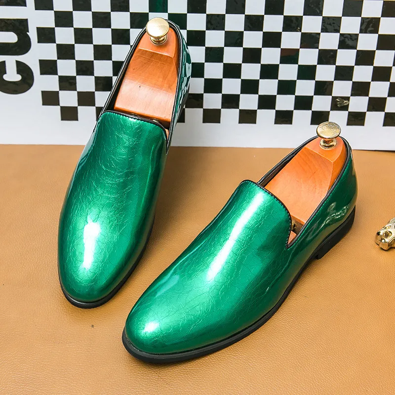 Classic Fashion Glitter Leather Casual Shoes Men Pointed Toe Loafers Shoes Size 46 Men Slip-on Social Shoe Male Zapatos Hombre
Classic Fashion Glitter Leather Casual Shoes Men Pointed Toe Loafers Shoes Size 46 Men Slip-on Social Shoe Male Zapatos Hombre