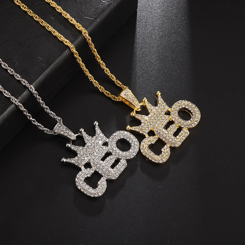 Men's and Women's Delicate Fashion Zircon Inlaid Letter Ceo Boss Crown Pendant Necklace Casual Hip Hop Party Jewelry Accessories
Men's and Women's Delicate Fashion Zircon Inlaid Letter Ceo Boss Crown Pendant Necklace Casual Hip Hop Party Jewelry Accessories