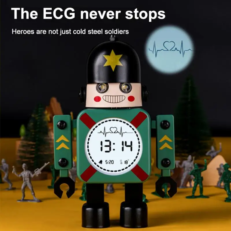 Unique Gifts Electronic LED Digital Table Clocks Luminous Robot 3d Alarm Clock Bedside 2021 Creative Simple Desk Clock
Unique Gifts Electronic LED Digital Table Clocks Luminous Robot 3d Alarm Clock Bedside 2021 Creative Simple Desk Clock