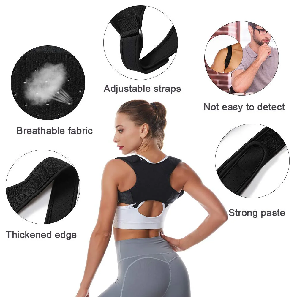 New Posture Corrector Spine Back Shoulder Support Corrector Band Adjustable Brace Correction Humpback Back Pain Relief
New Posture Corrector Spine Back Shoulder Support Corrector Band Adjustable Brace Correction Humpback Back Pain Relief