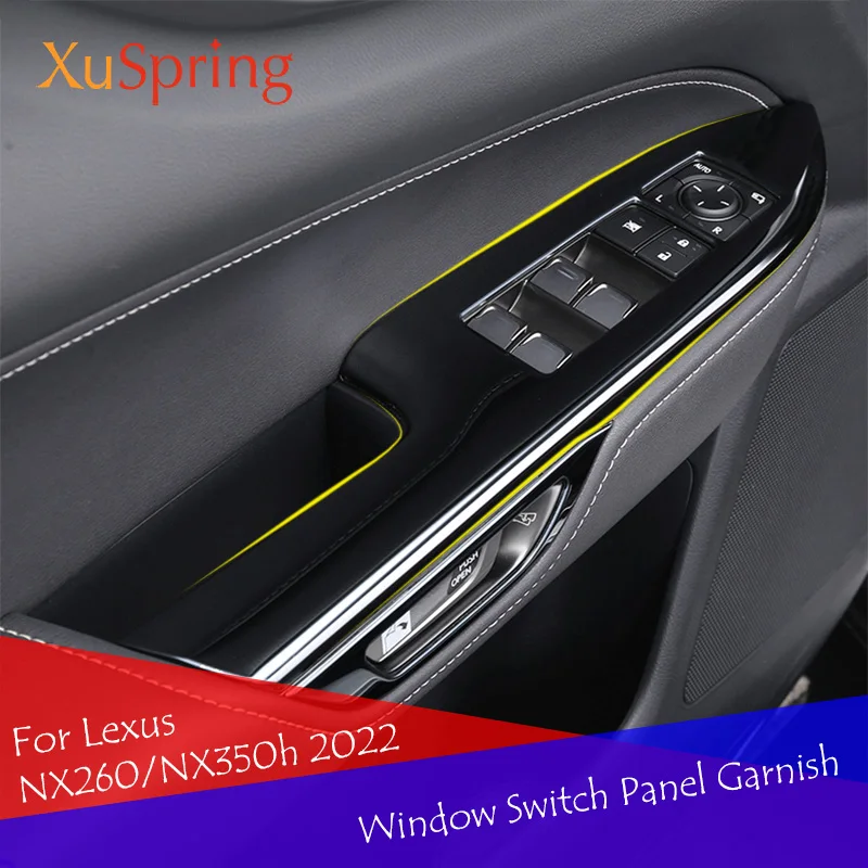 Window Switch Panel Adjust Cover Trim Stickers Strips Garnish Decoration Car Styling For Lexus NX260/NX350h 2022 Accessories
Window Switch Panel Adjust Cover Trim Stickers Strips Garnish Decoration Car Styling For Lexus NX260/NX350h 2022 Accessories
