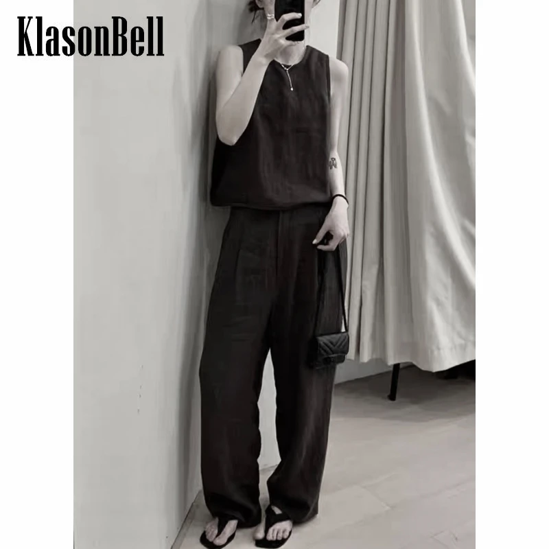 6,17 KlasonBell модный плиссированный топ без рукавов с круглым вырезом и широкие брюки комплект из 2 предметов для женщин
6,17 KlasonBell модный плиссированный топ без рукавов с круглым вырезом и широкие брюки комплект из 2 предметов для женщин