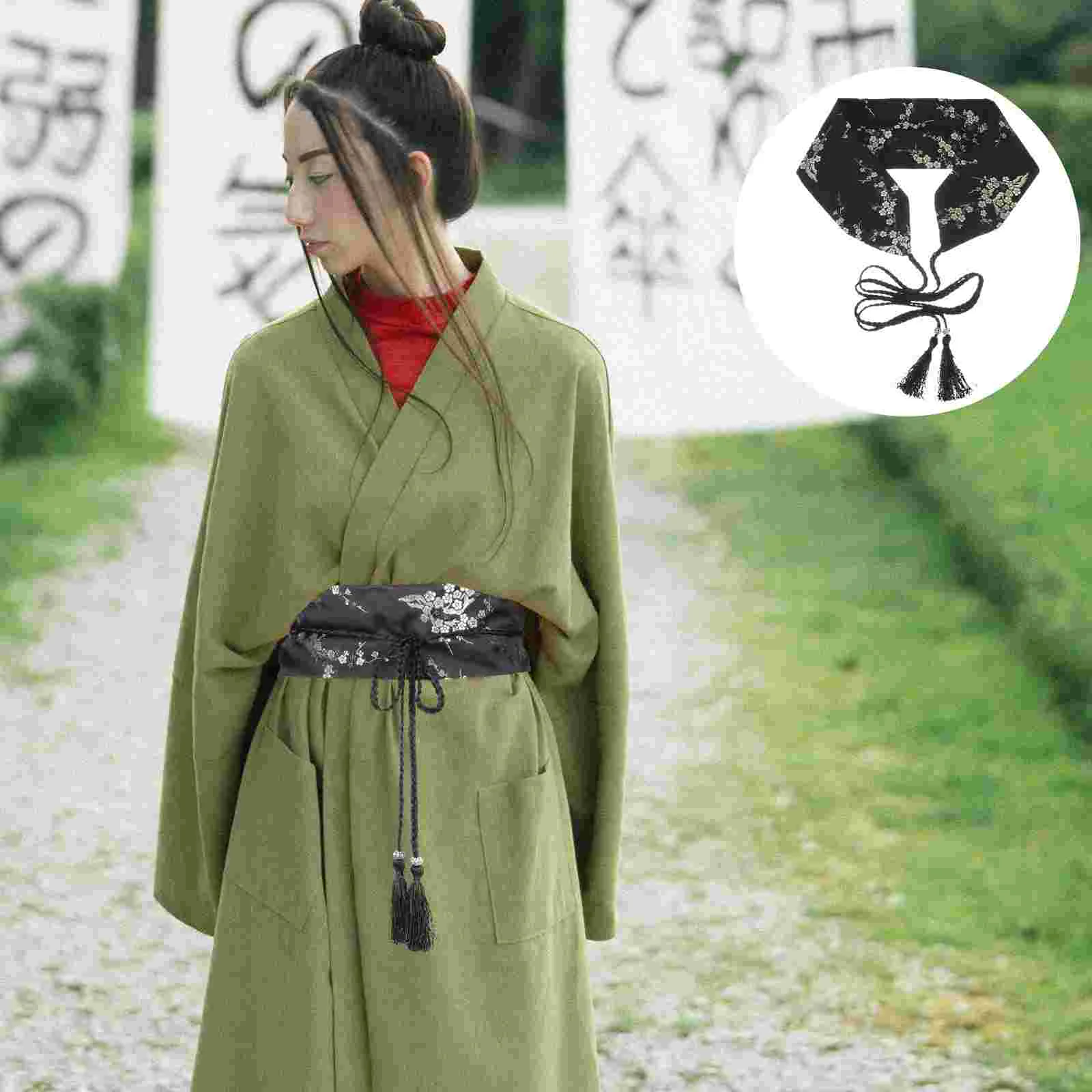 One-piece Pants Embroidered Belt Yukata Obi Waistband Vintage Embroidery Tassel Wide Corset
One-piece Pants Embroidered Belt Yukata Obi Waistband Vintage Embroidery Tassel Wide Corset