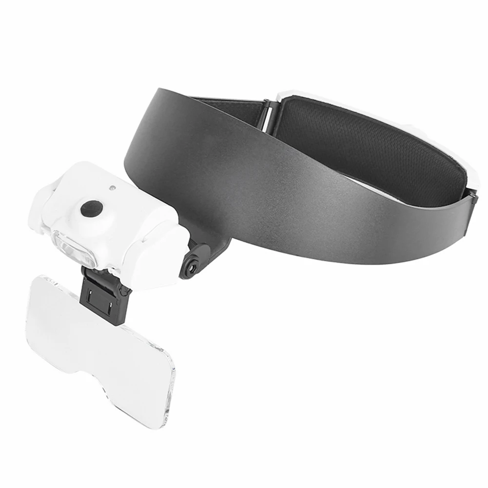 Rechargeable Headband Magnifier Glass with LED Lamp 1X/1.5X/2X/2.5X/3.5X Lens Observation Magnifying Glass Headband
Rechargeable Headband Magnifier Glass with LED Lamp 1X/1.5X/2X/2.5X/3.5X Lens Observation Magnifying Glass Headband