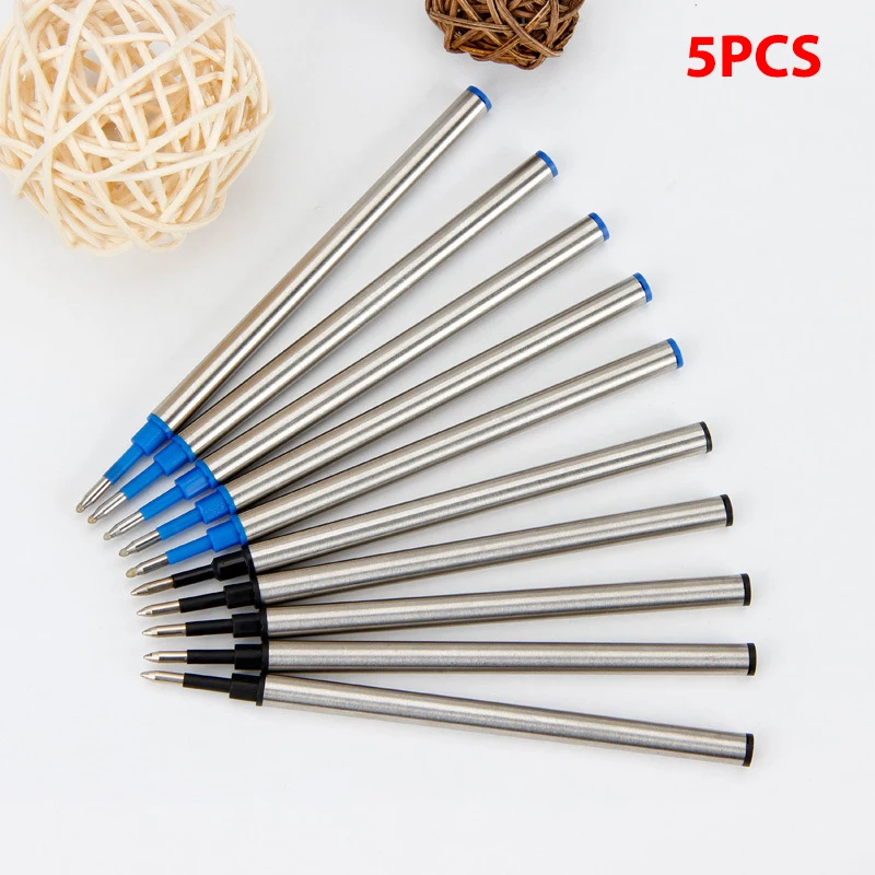 5 шт. металлические стержни синие Черные чернила для роликовых шариковых ручек Замена гелевой ручки
5 шт. металлические стержни синие Черные чернила для роликовых шариковых ручек Замена гелевой ручки