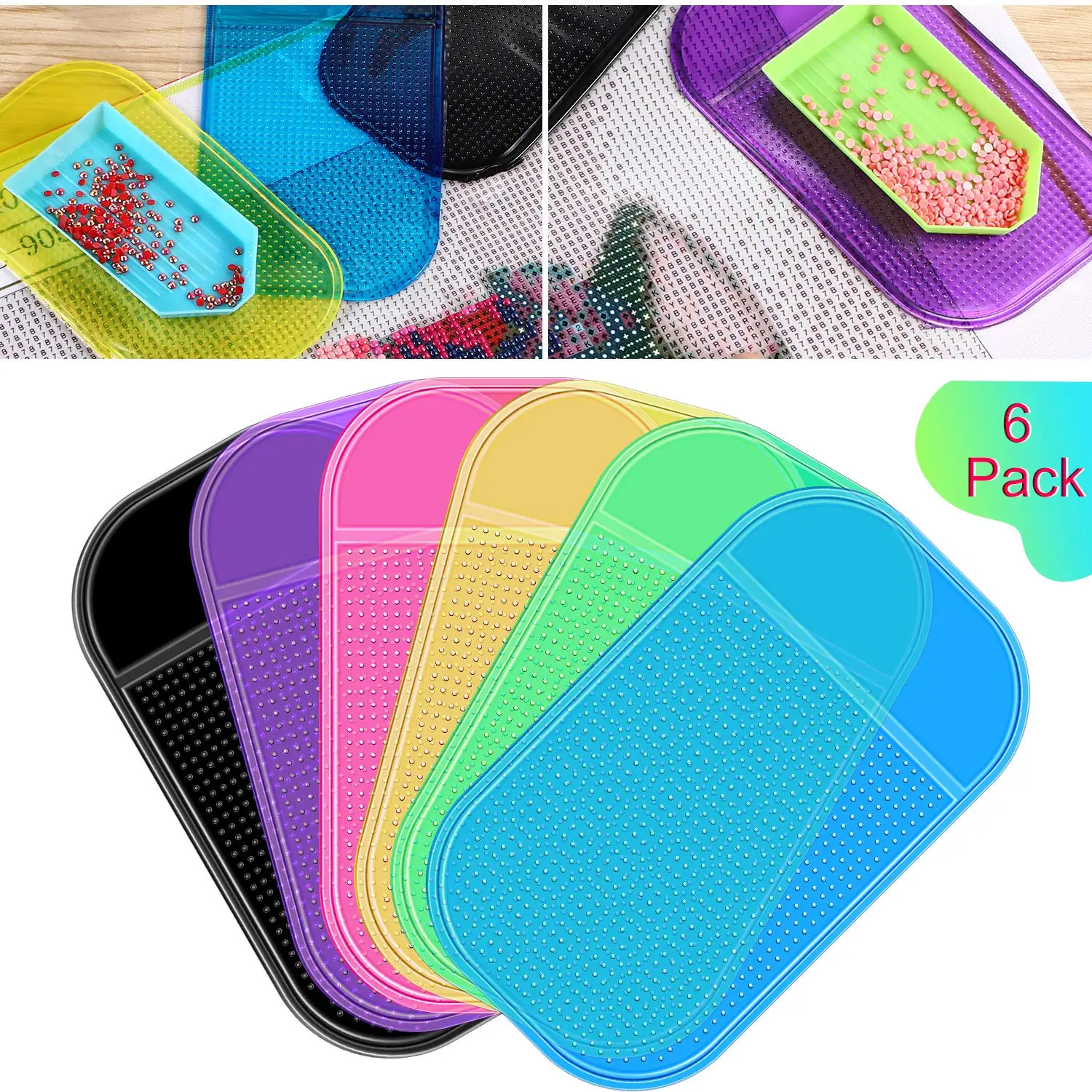6pcs Magic Sticky Mat For 5D Diamond Painting DIY Tool Tray Holder Pad Non-slip Mat For Diamond Embroidery Accessories 
6pcs Magic Sticky Mat For 5D Diamond Painting DIY Tool Tray Holder Pad Non-slip Mat For Diamond Embroidery Accessories