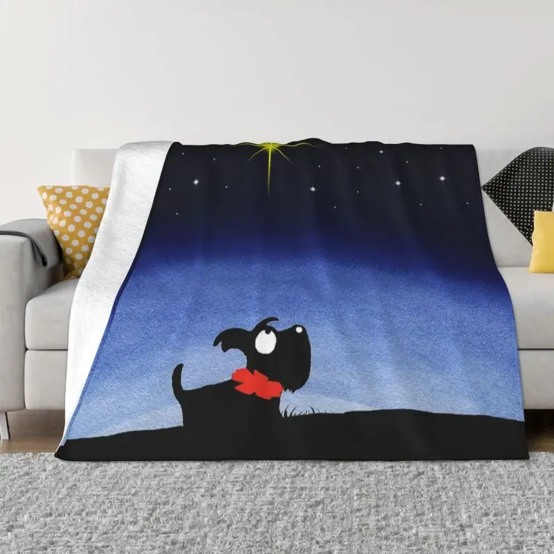 Scottie Dog Star Blankets Warm Flannel Scottish Terrier Cartoon Graphic Throw Blanket for Home Sofa Office Travel
Scottie Dog Star Blankets Warm Flannel Scottish Terrier Cartoon Graphic Throw Blanket for Home Sofa Office Travel