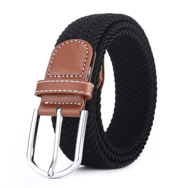 New Stretch No Hole Knitted Belt Man Fashion Pin Buckle Alloy Belts Male Jeans Sport Outdoor Waistband Brand Design 2021
New Stretch No Hole Knitted Belt Man Fashion Pin Buckle Alloy Belts Male Jeans Sport Outdoor Waistband Brand Design 2021