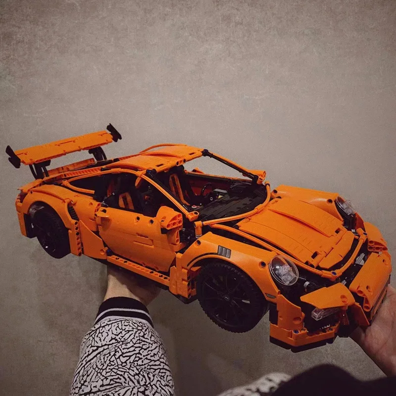 Кубики MOC 911 GT3 RS, технический автомобиль, совместимый с 42056 игрушками для мальчиков, подарки для детей, строительные модели, наборы для взрослых
Кубики MOC 911 GT3 RS, технический автомобиль, совместимый с 42056 игрушками для мальчиков, подарки для детей, строительные модели, наборы для взрослых