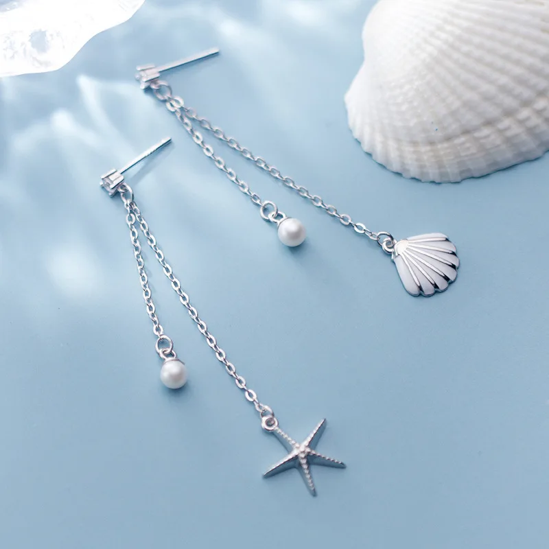 Mori Style Ocean Shell Earrings Small Personality Asymmetric Starfish Tassel Earrings Women
Mori Style Ocean Shell Earrings Small Personality Asymmetric Starfish Tassel Earrings Women