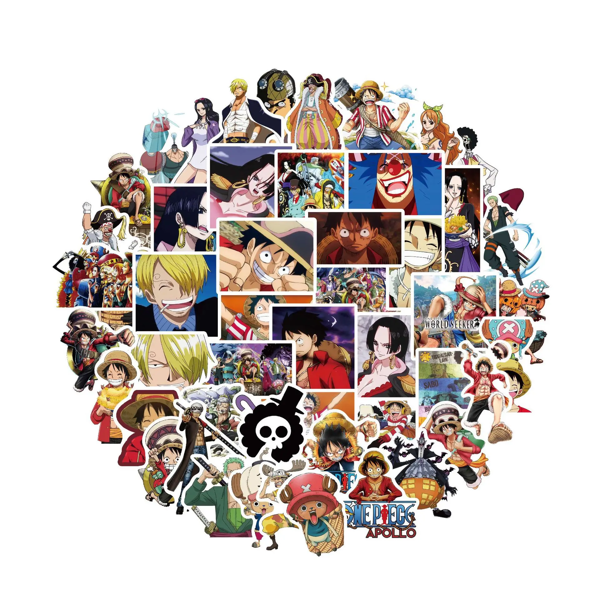 50pcs New Japanese Anime ONE PIECE: Mania Action Anime Sticker Graffiti Decorative Sticker Luggage Notebook Fridge Sticker
50pcs New Japanese Anime ONE PIECE: Mania Action Anime Sticker Graffiti Decorative Sticker Luggage Notebook Fridge Sticker