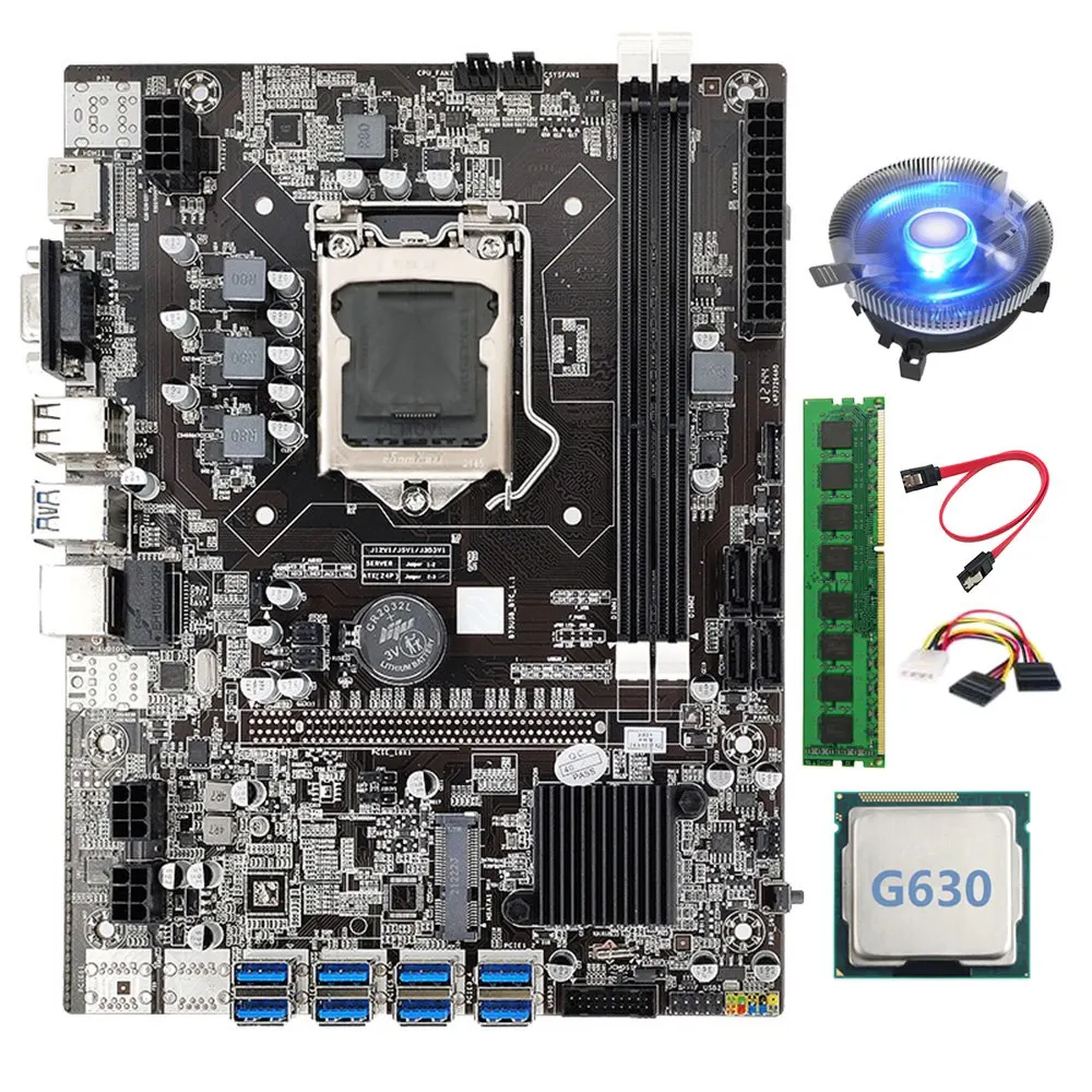 Материнская плата B75 для майнинга BTC + кабель SATA + DDR3 4 Гб 1333 МГц ОЗУ LGA1155 8xpcie USB адаптер B75 USB материнская плата для майнинга BTC
Материнская плата B75 для майнинга BTC + кабель SATA + DDR3 4 Гб 1333 МГц ОЗУ LGA1155 8xpcie USB адаптер B75 USB материнская плата для майнинга BTC