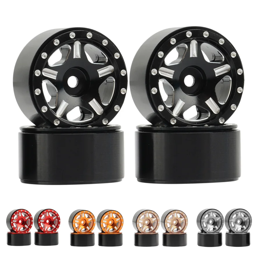 4pcs 1.0" Beadlock Wheel Rim Wheel Hub for Axial SCX24 Deadbolt C10 AX24 Traxxas TRX4M 1/18 1/24 RC Crawler Car Upgrade Parts 
4pcs 1.0" Beadlock Wheel Rim Wheel Hub for Axial SCX24 Deadbolt C10 AX24 Traxxas TRX4M 1/18 1/24 RC Crawler Car Upgrade Parts