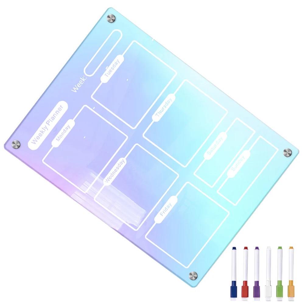Dry Erase Markers Magnetic Board Meal Planner Decorative Acrylic Planning Weekly Calendar Fridge
Dry Erase Markers Magnetic Board Meal Planner Decorative Acrylic Planning Weekly Calendar Fridge