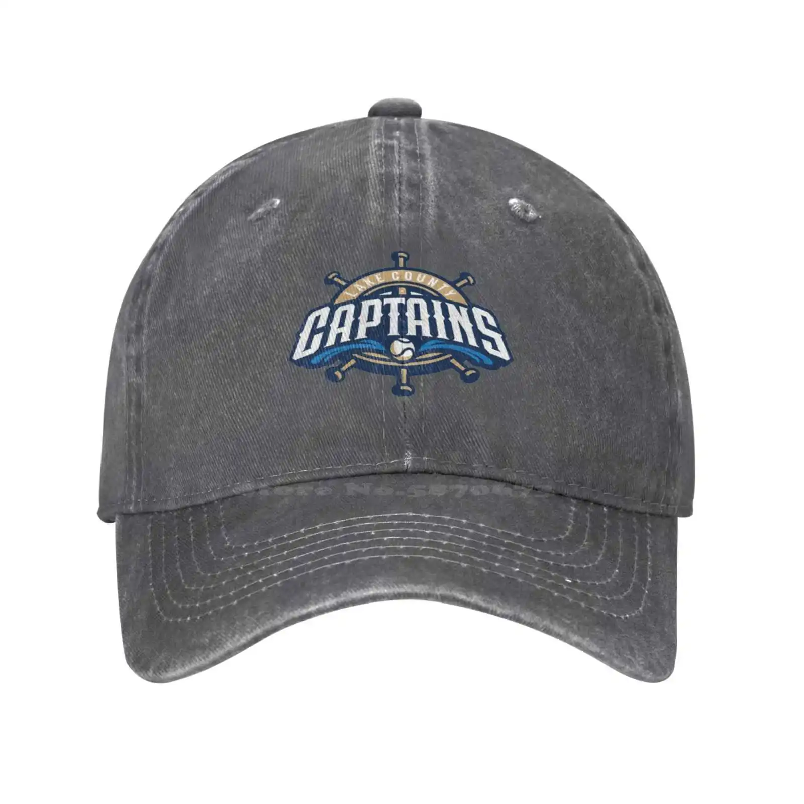 

Lake County Captains Logo Print Graphic Casual Denim cap Knitted hat Baseball cap
