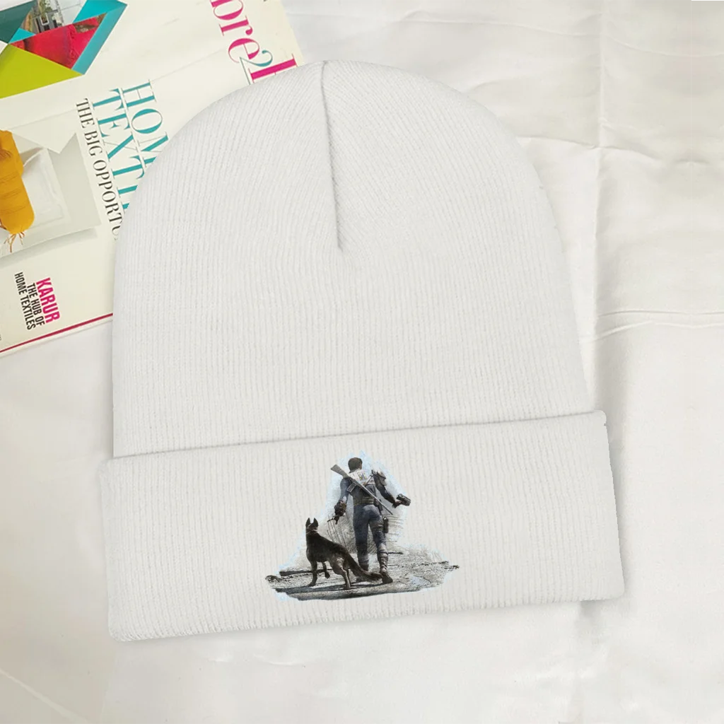 Dogmeat Drawing Skullies Beanie Fallout Game Knitted Bonnet Adults Warm Caps Cycling Fashion Brimless Elastic Hats
Dogmeat Drawing Skullies Beanie Fallout Game Knitted Bonnet Adults Warm Caps Cycling Fashion Brimless Elastic Hats