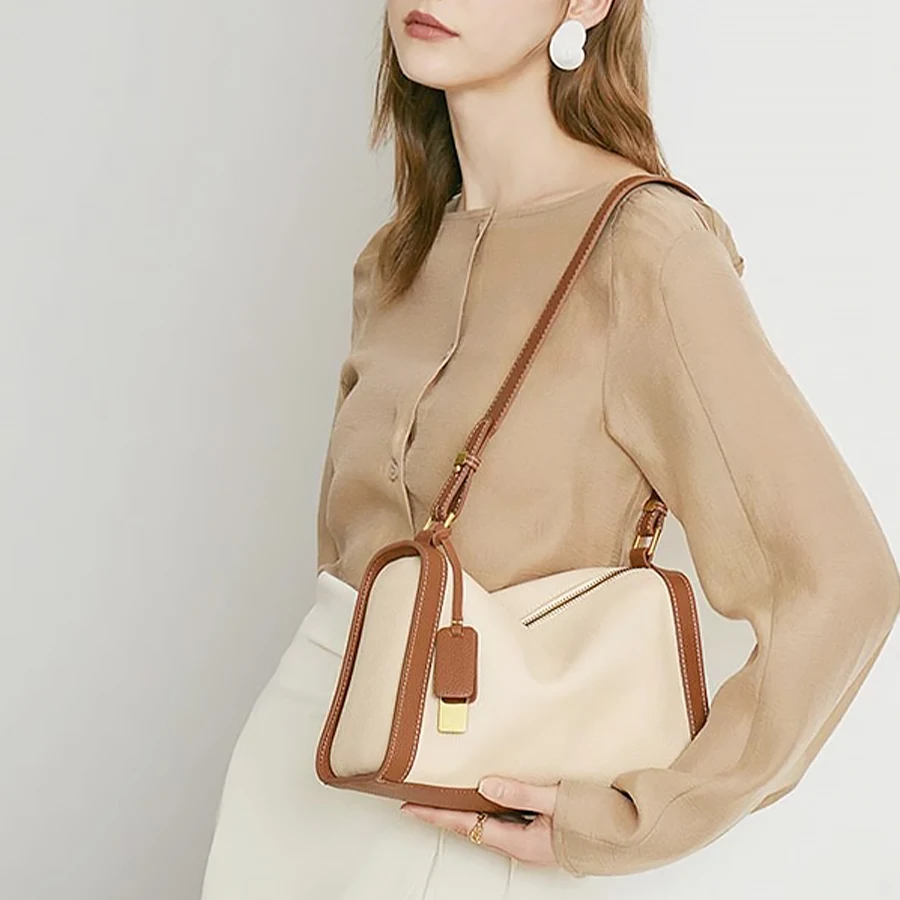 Fashion Genuine Leather Women's Shoulder Pillow Crossbody Bag for Female handbag Casual Ladies Underarm Sling Tote Bag Zipper
Fashion Genuine Leather Women's Shoulder Pillow Crossbody Bag for Female handbag Casual Ladies Underarm Sling Tote Bag Zipper