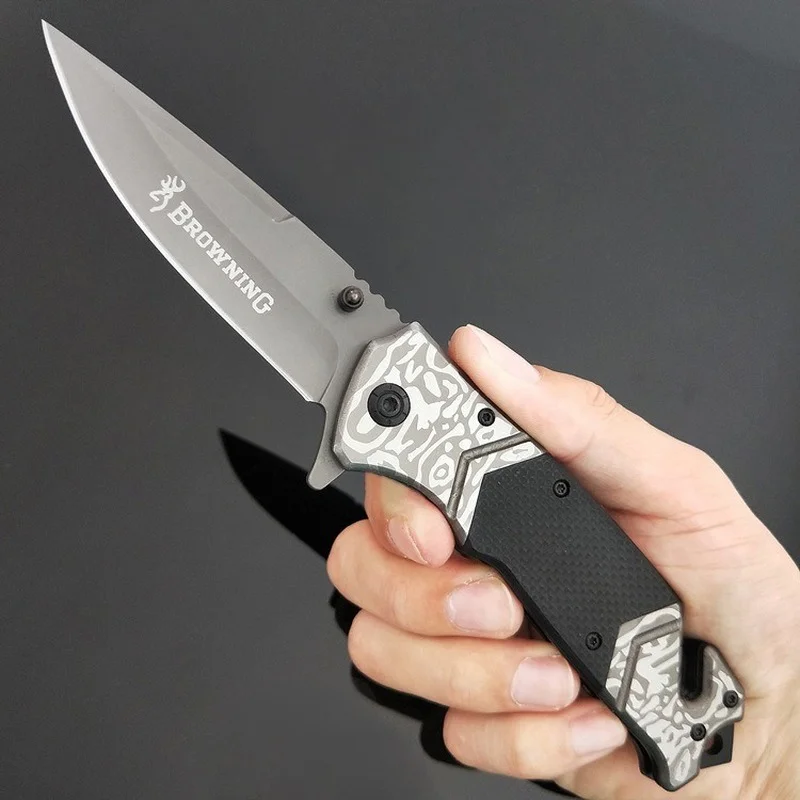 G10 Handle Outdoor Tactical Folding Knife Browning Camping Self Defense Sabre Multifunctional Survival Pocket Military Knives
G10 Handle Outdoor Tactical Folding Knife Browning Camping Self Defense Sabre Multifunctional Survival Pocket Military Knives
