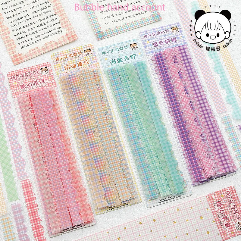Tiraldo Creative Colorful Plaid Lace and Paper Sticker Pack Diary Hand Account Greeting Card Border Decorative Sticker Gift
Tiraldo Creative Colorful Plaid Lace and Paper Sticker Pack Diary Hand Account Greeting Card Border Decorative Sticker Gift