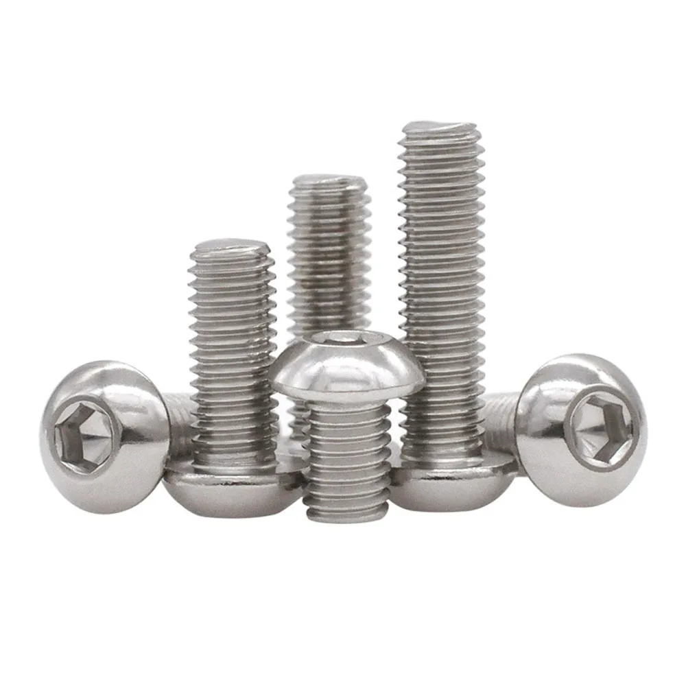 SUPERB 20/50/100Pcs M2 M2.5 304 Stainless Steel Bolt Round Head Hexagon Hex Socket Screw Bolts Length 3-40mm
SUPERB 20/50/100Pcs M2 M2.5 304 Stainless Steel Bolt Round Head Hexagon Hex Socket Screw Bolts Length 3-40mm