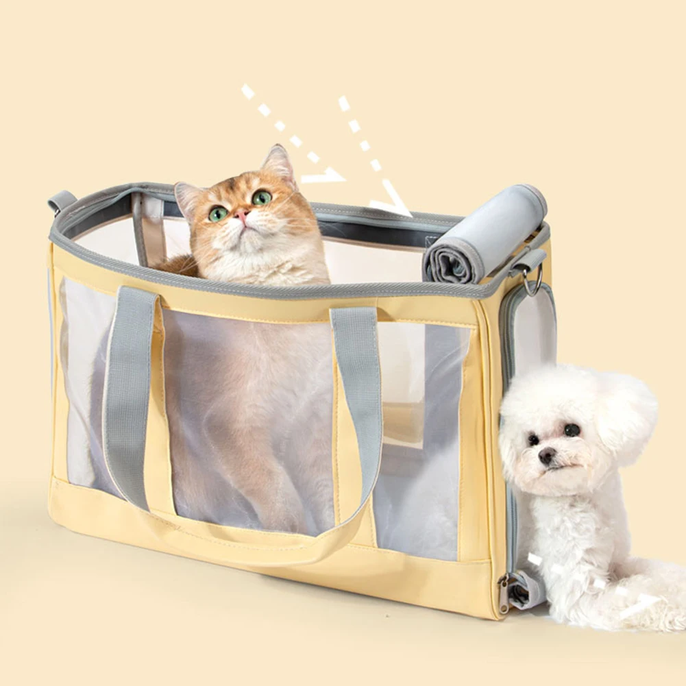 Pet Cat Carrier Bag Portable Mesh Breathable Shoulder Bags Foldable Handbag Outdoor Travel Slings for Small Dogs
Pet Cat Carrier Bag Portable Mesh Breathable Shoulder Bags Foldable Handbag Outdoor Travel Slings for Small Dogs