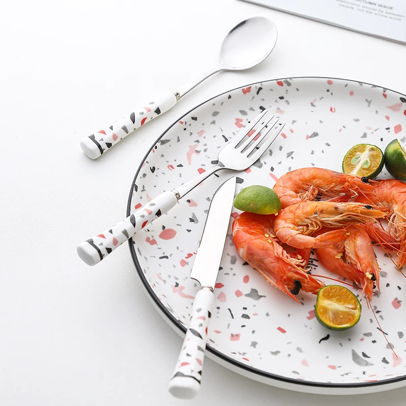 Travel Reusable Designer Cutlery Ceramic Cooking Tea Dessert Spoon Fork Dinner Kitchen Western Serving Vaisselle Home Tableware
Travel Reusable Designer Cutlery Ceramic Cooking Tea Dessert Spoon Fork Dinner Kitchen Western Serving Vaisselle Home Tableware