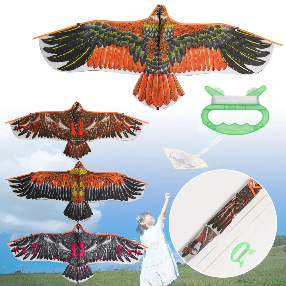 1.1m Eagle Kite With 30 Meter Kite Line Large Eagle Flying Bird Kites Children Gift Family Trips Garden Outdoor Sports DIY Toy
1.1m Eagle Kite With 30 Meter Kite Line Large Eagle Flying Bird Kites Children Gift Family Trips Garden Outdoor Sports DIY Toy