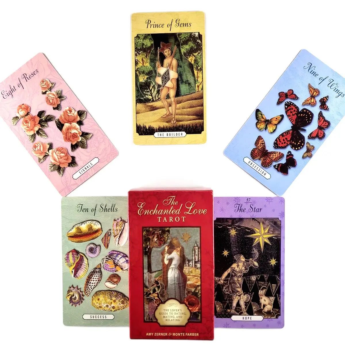 New High Quality The Enchanted Love Tarot Cards Fortune Guidance Telling Divination Deck Board Game With PDF Guidebook 78Pcs
New High Quality The Enchanted Love Tarot Cards Fortune Guidance Telling Divination Deck Board Game With PDF Guidebook 78Pcs