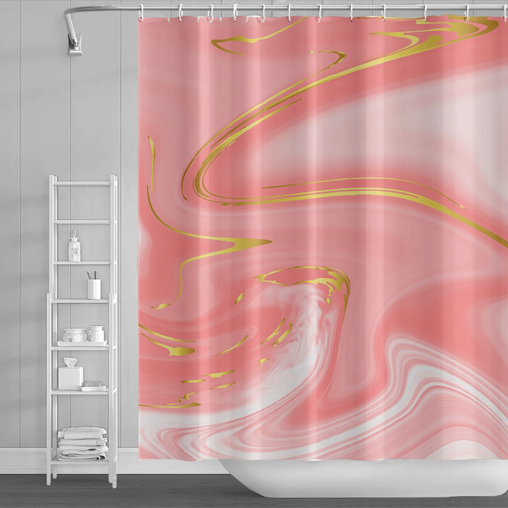 Pink Abstract Marble Texture Pattern Shower Curtains Bathroom Bathtub Decoration Waterproof Bath Curtain Home Decor With Hooks
Pink Abstract Marble Texture Pattern Shower Curtains Bathroom Bathtub Decoration Waterproof Bath Curtain Home Decor With Hooks