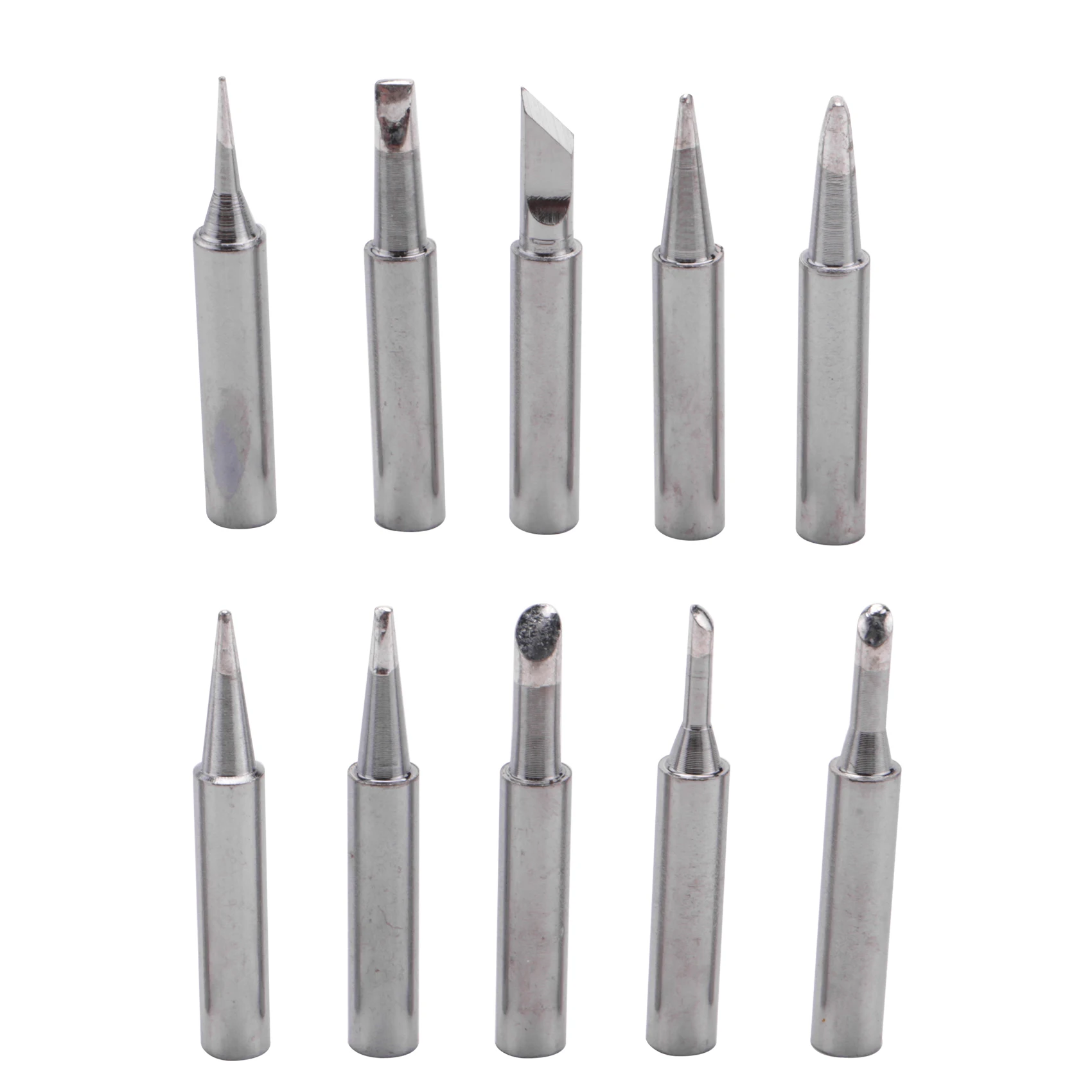 10 Tip Set Tips Soldering Tip Set for Soldering Iron 900-T-I/ BK/ 1.6D/ 2.4D/ 3.0D/ 2C/ 3C/ 4C NEW
10 Tip Set Tips Soldering Tip Set for Soldering Iron 900-T-I/ BK/ 1.6D/ 2.4D/ 3.0D/ 2C/ 3C/ 4C NEW