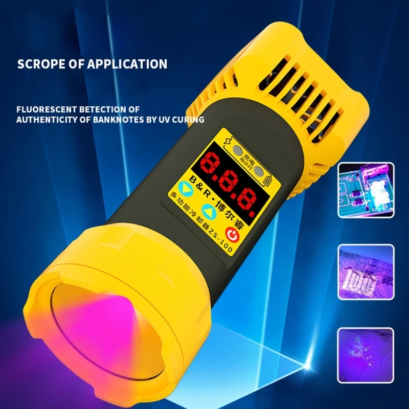 ZS-100 двухфункциональная УФ-лампа охлаждающий вентилятор ультрафиолетосветильник вспышка высокомощная УФ-лампа для отверждения клея 3,7 в/Вт...
ZS-100 двухфункциональная УФ-лампа охлаждающий вентилятор ультрафиолетосветильник вспышка высокомощная УФ-лампа для отверждения клея 3,7 в/Вт...